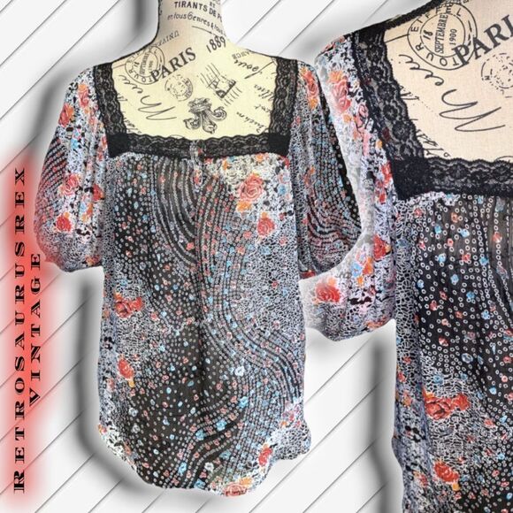 𝅺peasant Blouse - Picture 1 of 8